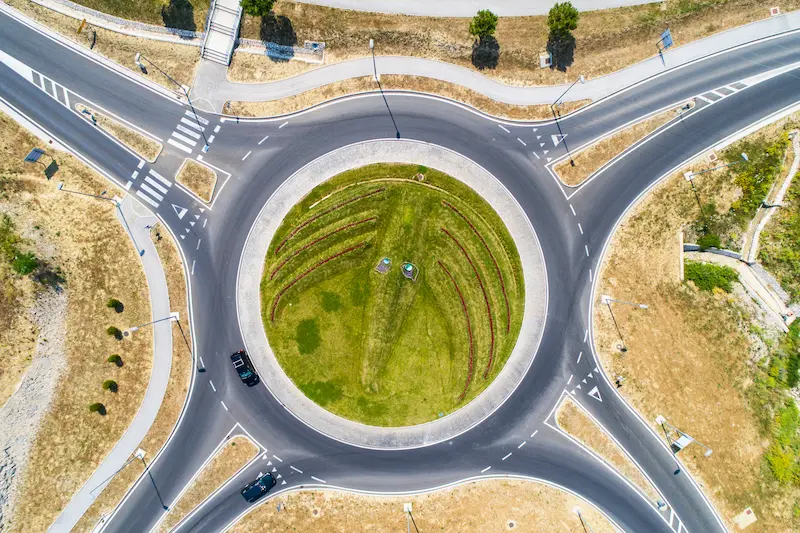 circulacion en rotondas