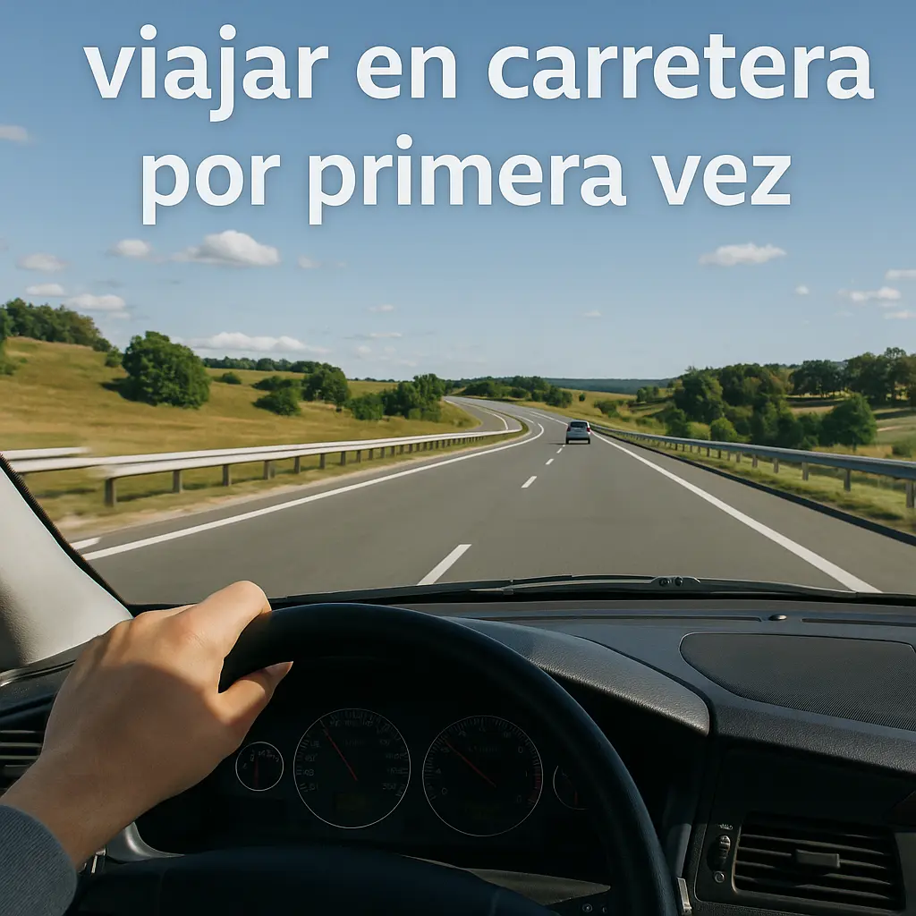 persona viajando por carretera consejos para viajar en carretera por primera vez
